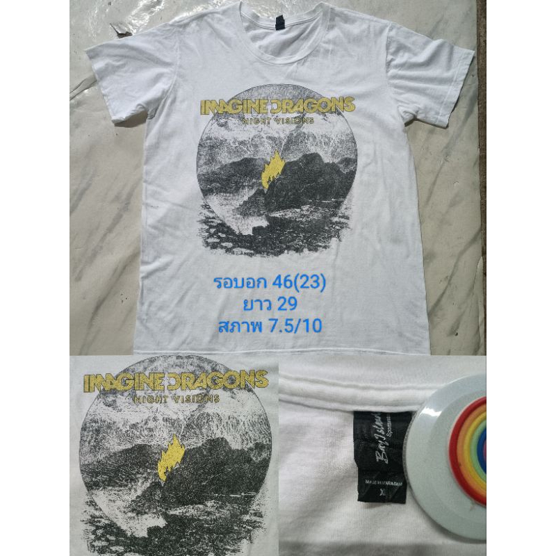 เสื้อวงImagine dragons งานป้าย XL (อ่านรายละเอียด)