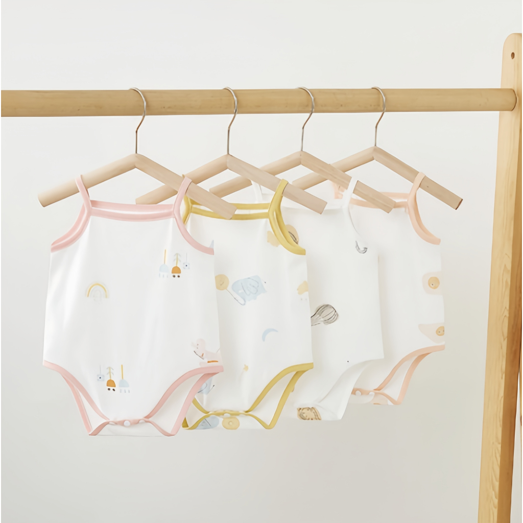 0-18เดือนชุดละ5ชุดใหม่ชุดจั๊มสูทผ้าฝ้ายแท้ระบายอากาศฤดูร้อนสำหรับผู้ชายและผู้หญิง - รูปที่ 7