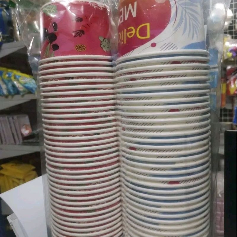ถ้วยกระะดาษ  750cc  คละลายยกลังบรรจุแพ็คละ50ใบx12แถว