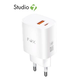 อะแดปเตอร์ FOX Wall USB Charger 1 USB-A (QC3.0) / 1 USB-C (P…