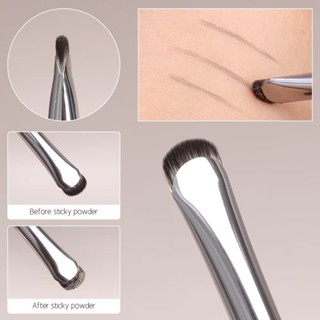 F191 แปรงอายไลเนอร์หัวตัดมน แปรงเขียนคิ้ว ขนแปรงนุ่ม ขนาดเล็…