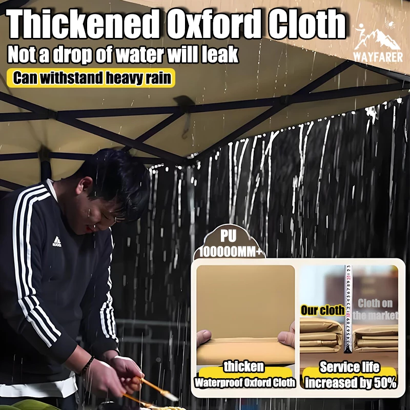 WAYFARER เต็นท์พับได้ 2x3M / 3x3M ผ้าใบ 2000D พร้อมโครงเหล็ก thumbnail 5