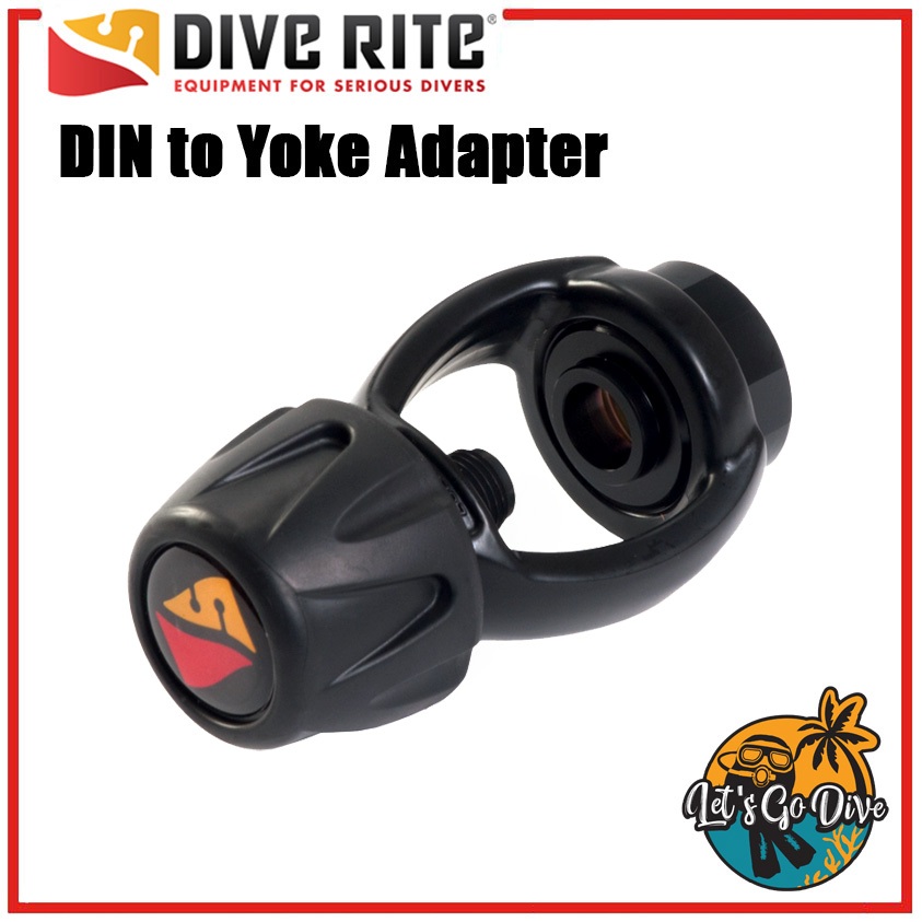 DIVE RITE - DIN to Yoke Adapter - ตัวแปลงหัวเร็ก DIN เป็น Yoke ง่าย สะดวกรวดเร็ว และปลอดภัย