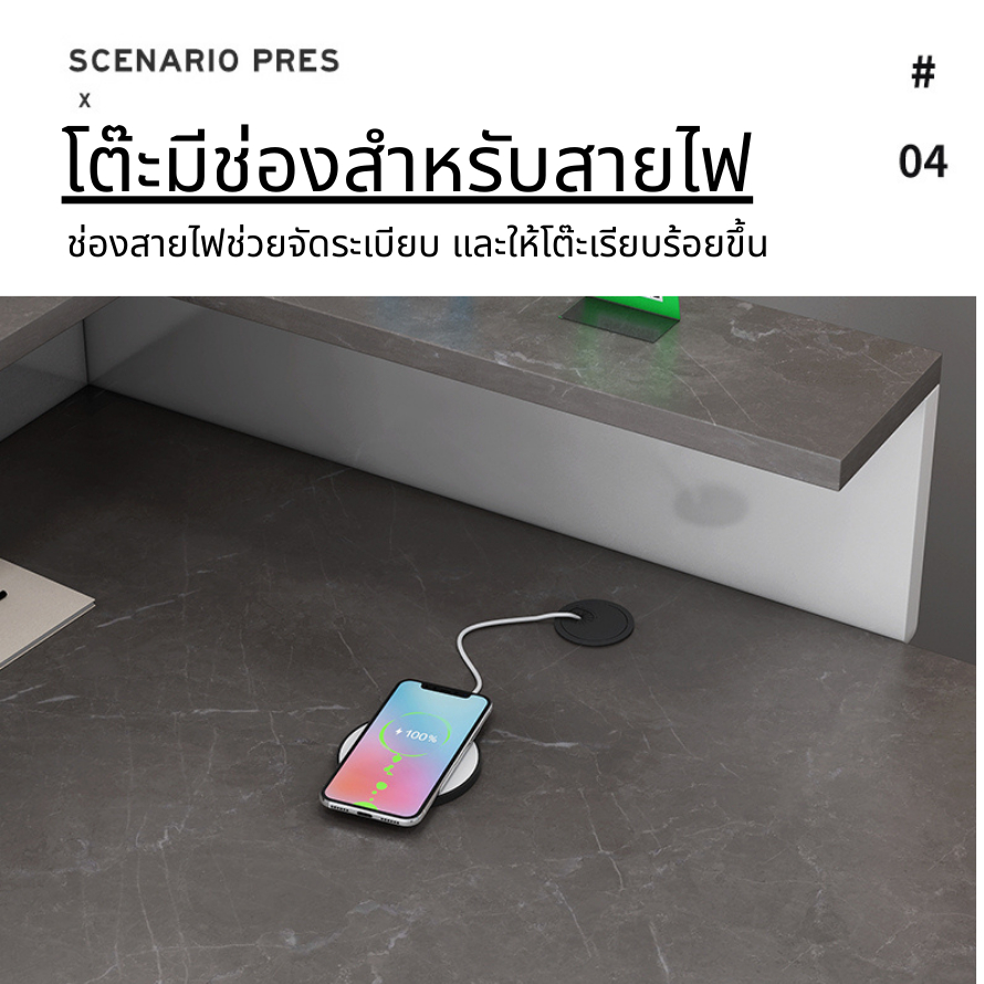 โต๊ะคิดเงิน ร้านแคชเชียร์โต๊ะ ร้านเสริมสวยซุปเปอร์มาร์เก็ต โต๊ะเคาน์เตอร์ Counter Bar ขนาด120/140cm - รูปที่ 4