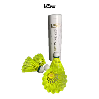 VS ลูกแบดมินตัน พลาสติก รุ่น NL500 NYLON Shuttlecock (บรรจุ6ลูก)