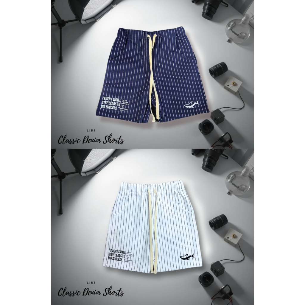 Liki Classic Denim Short กางเกงยีนส์เด็กขาสั้นดีไซน์คลาสสิกที่คุณต้องมี! สวมใส่สบายและดูดีในทุกโอกาส