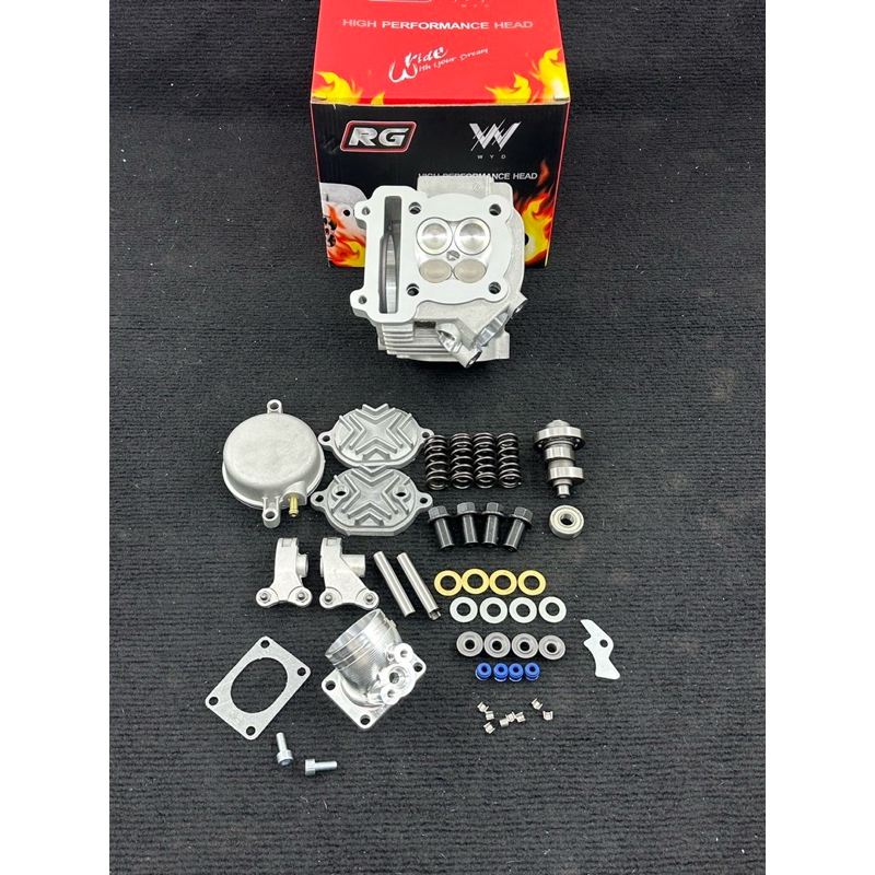 ฝาสูบmio/4วาวขนาดวาว27-24มิลใส่ลูก67ขึ้นพร้อมอุปกรณ์ในฝาพร้อมคอหรีดฝาสูบยังไม่เซ็ทหลังวาว