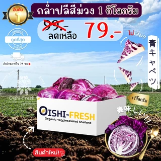 🛒Oishi-Fresh🥬กล่ำปลีสีม่วง ปลอดสารพิษ 1 กก. รสชาติกรอบ สด ใหม่ ใยอาหารสูง หวานออร์แกนิค ผัก เคลมได้ 1-2 วัน