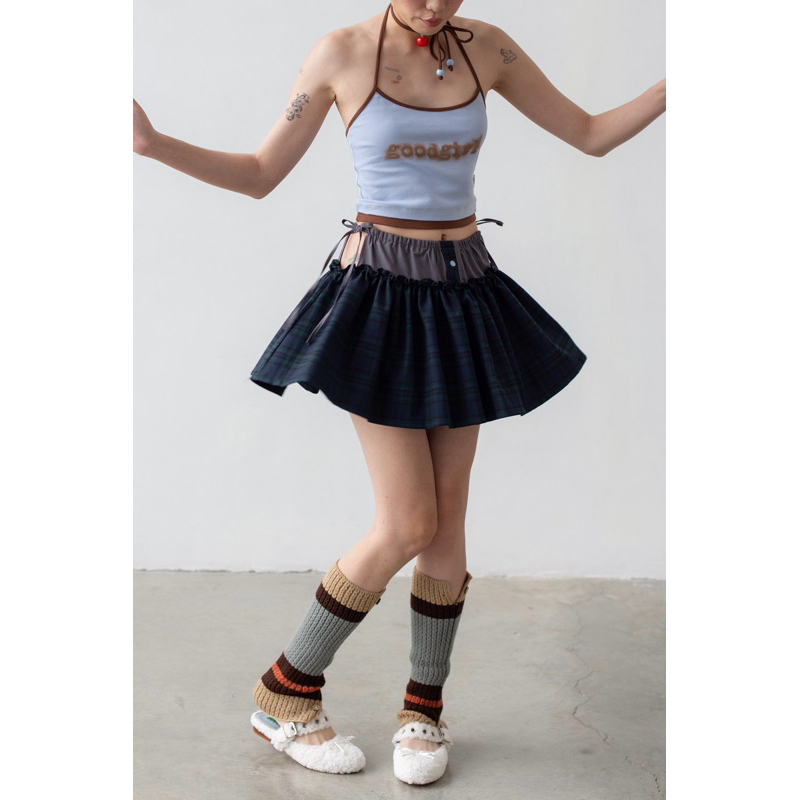 BALLADS GRUNGE GIRL MINI SKIRT กระโปรงสั้นรูดระบาย - รูปที่ 7
