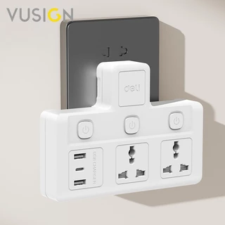 Vusign ปลั๊กไฟ ปลั๊กแปลง กำลังไฟ 10A 2500W อแดปเตอร์แบบสากล ทนความร้อนได้ 750 องศา Universal Adapter