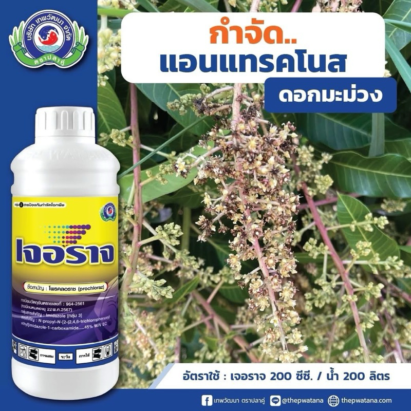 เจอราจ เทพวัฒนา โพรครอราช ยากันรา ขนาด 1 ลิตร