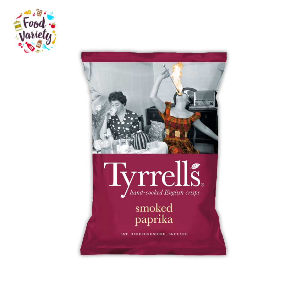 [BestBefore-14Feb2026] Tyrrells Smoked Paprika Crisps 150g ทิเรลส์ รสปาปริการมควัน 150 กรัม