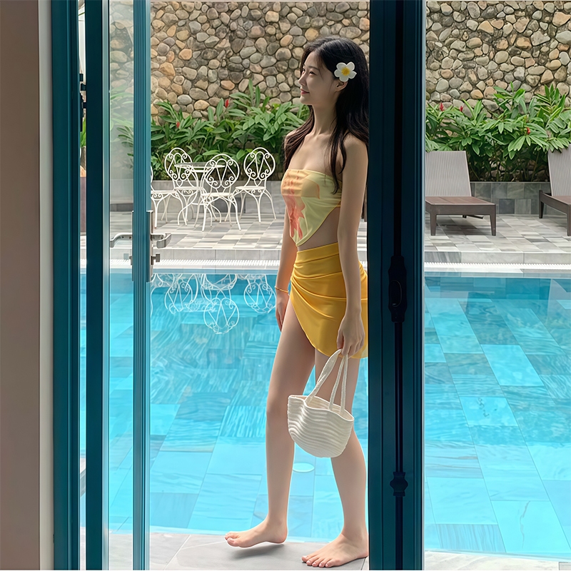 บิกินี่ ชุดว่ายน้ำ bikini 3 ชิ้น เกาะอก beach มีฟองน้ำ สไตล์เซ็กซี่#0737 - รูปที่ 3