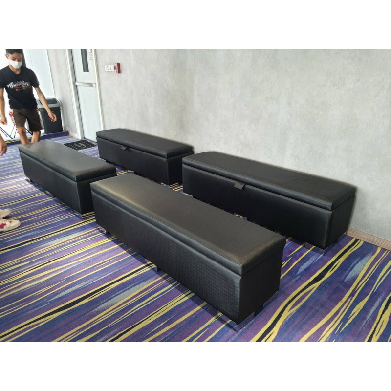 เก้าอี้สตูลกล่องเก็บของ เก้าอี้วางเท้า เก้าอี้เปลี่ยนรองเท้า ขนาด150-40-45cm แจ้งเบอร์สีในแชต