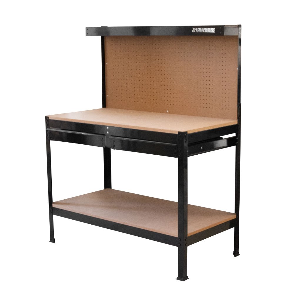 Astro Products โต๊ะทำงาน 1200 มม. สีดำ มีลิ้นชัก / Light Workbench 1200mm Black