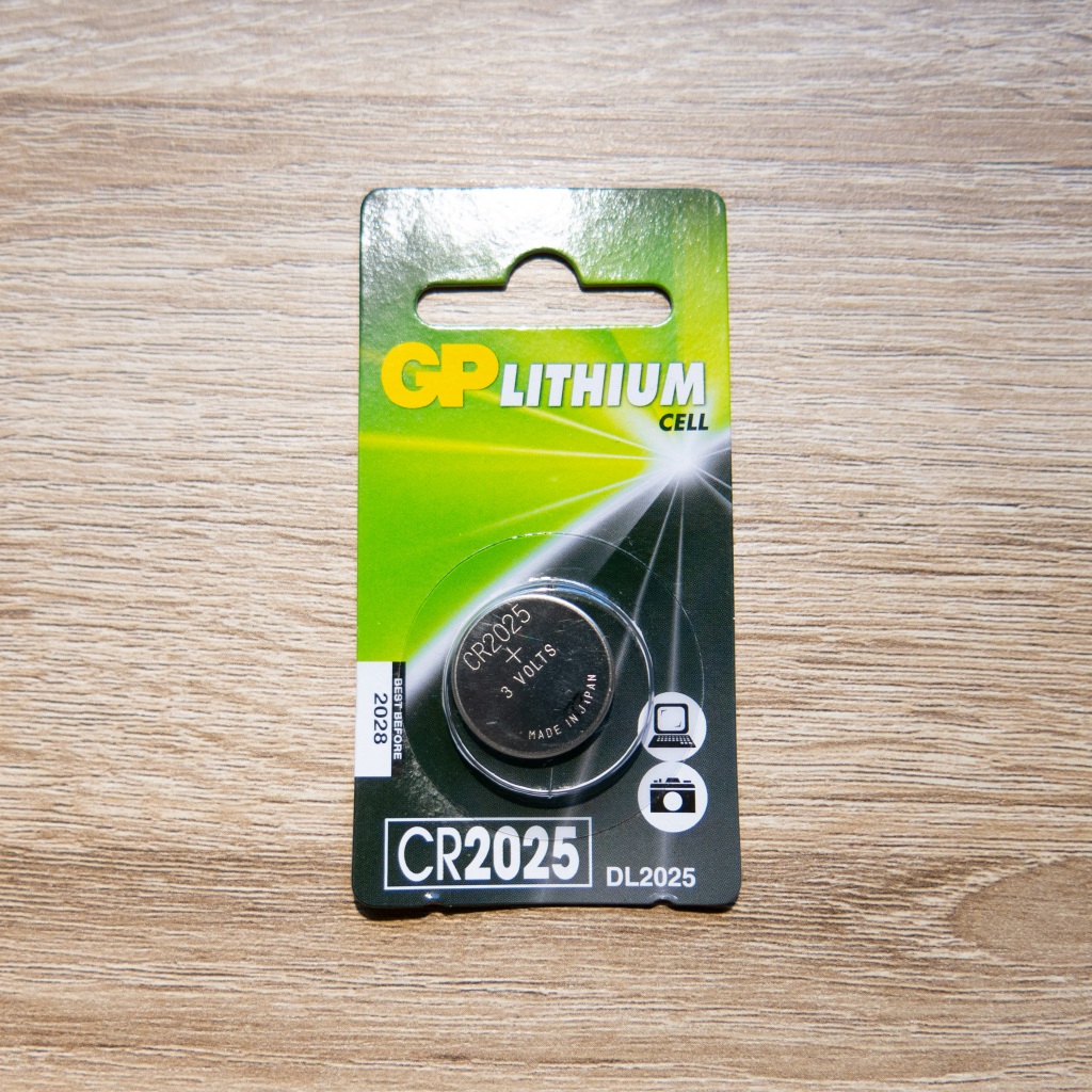 ถ่าน GP CR2025 สำหรับรีโมท กล้อง นาฬิกาและอื่นๆ (CR2025 Battery)