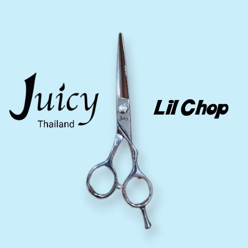 กรรไกรตัดผม 5.5นิ้ว Juicy รุ่น Lil Chop ทำงานละเอียดได้ดีตัวเดียวทั้งตัดทั้งสร้างรายละเอียดเข้าที่แคบทำได้ทุกอย่าง แนะนำ