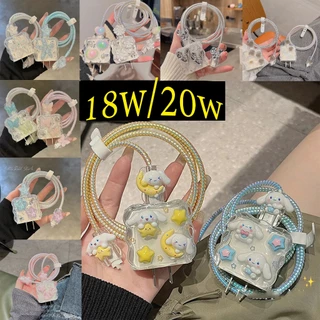 【ส่งจากไทย มาใหม่ 1ชุด 5ชิ้น】 เคส สำหรับ ไอโฟน Apple Power Adapter 18W/20W สายชาร์จ ลายการ์ตูนน่ารัก Cable Bite