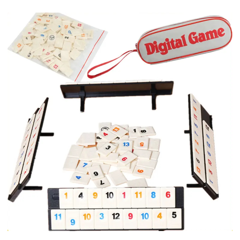 106 Tiles Family Traveling Portable Rummikub Israel Mahjong Digital Board Game