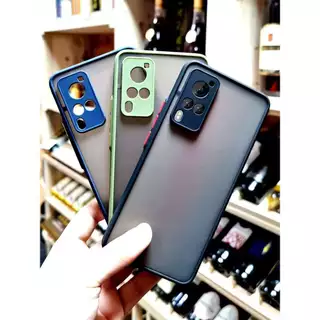 เคสขอบสีหลังแบบขุ่น ใช้สำหรับ Vivo V19 Y11 Y12 Y15 Y17 Y95 Y93 Y91I Y91C Y1S Y20 Y20S Y20I V15 Y33T เคสขอบลังด้าน