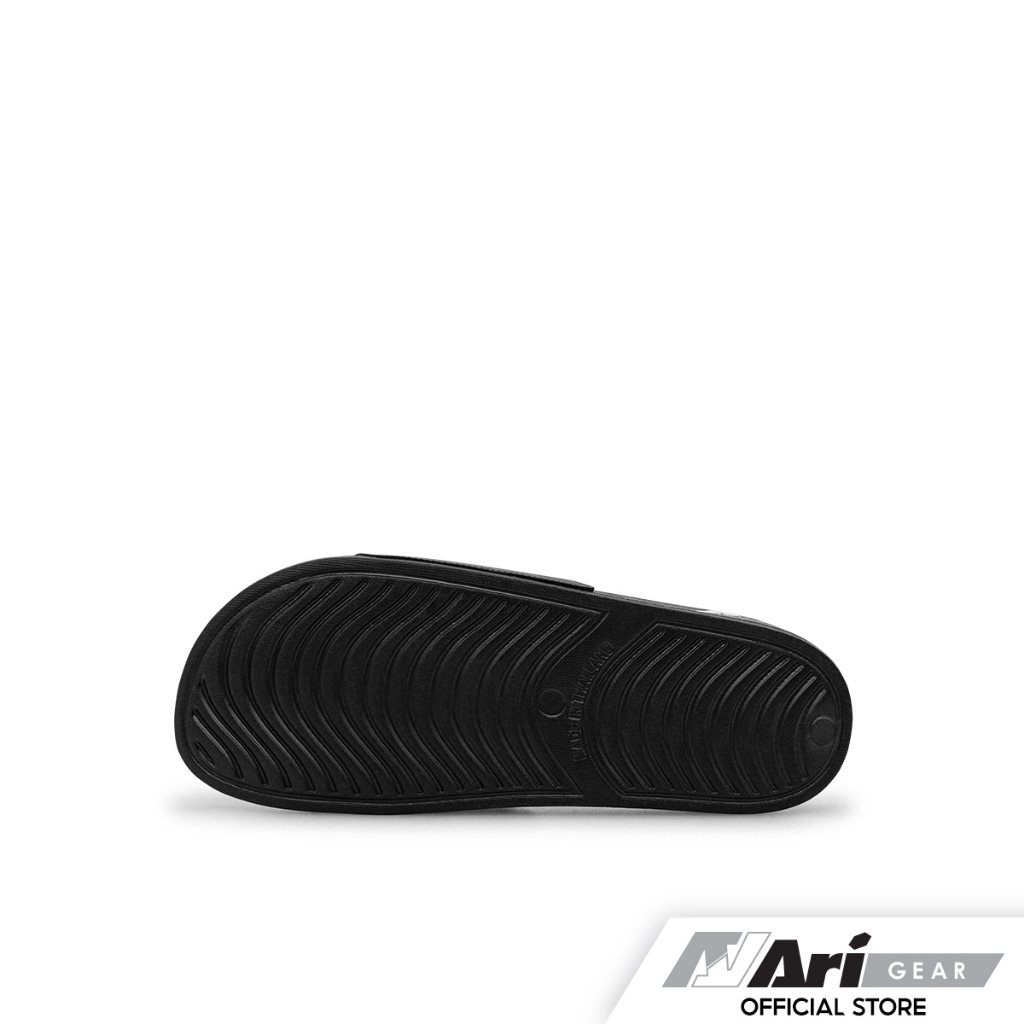 ARI THAI LETTERS KIDS SLIDE SANDALS - BLACK (AFW0023-01) รองเท้าแตะ เด็ก อาริ THAI LETTERS สีดำ