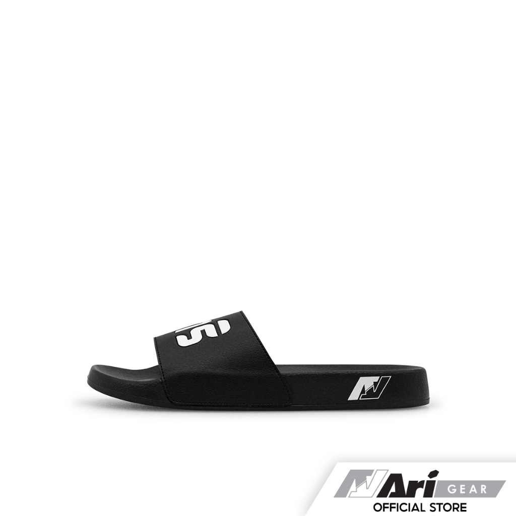 ARI THAI LETTERS KIDS SLIDE SANDALS - BLACK (AFW0023-01) รองเท้าแตะ เด็ก อาริ THAI LETTERS สีดำ