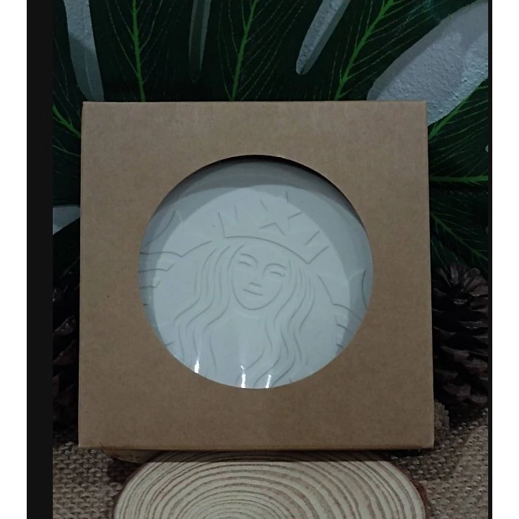 ที่รองแก้ว Starbuck ขนาด 9 cm ลาย 2 ด้าน พลาสติกหนา thumbnail 5