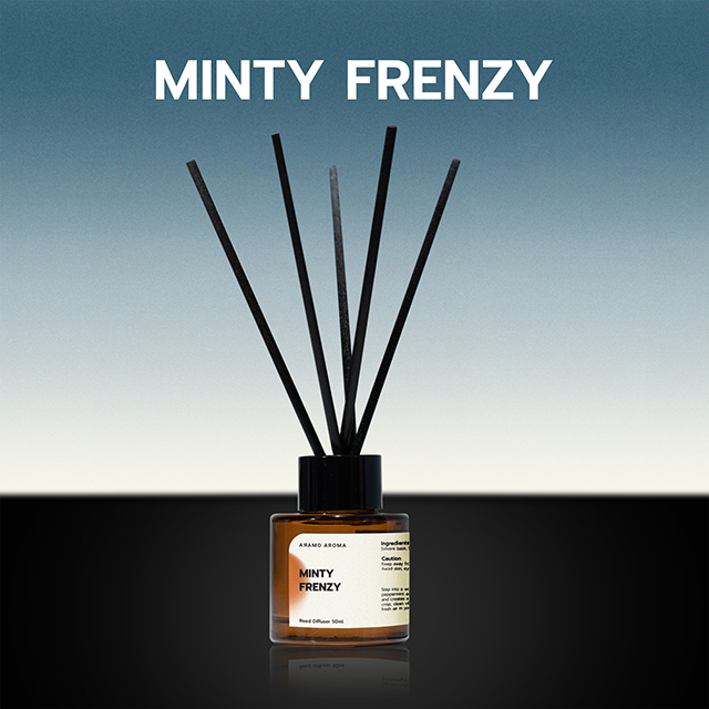 ARAMO AROMA ก้านไม้หอมกลิ่นมินต์เย็นฉ่ำ Minty Frenzy ขนาด 50ml.