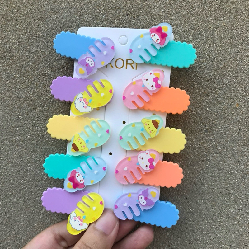 A1273 กิ๊บแผง 3 ตัว ลายการ์ตูนใหม่ล่าสุด 4/2025 พร้อมส่งในไทย - รูปที่ 5