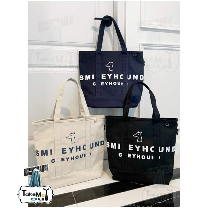 NEW SMILEYHOUND COTTON CANVAS TOTE BAG