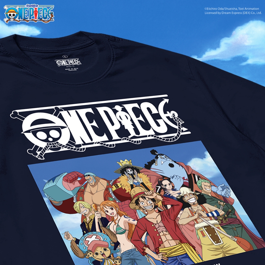 Power 7 Shop เสื้อยืดการ์ตูน ลาย วันพีช ลิขสิทธ์แท้ One Piece T-shirts (KOPX-012 สีกรม) — صورة 3