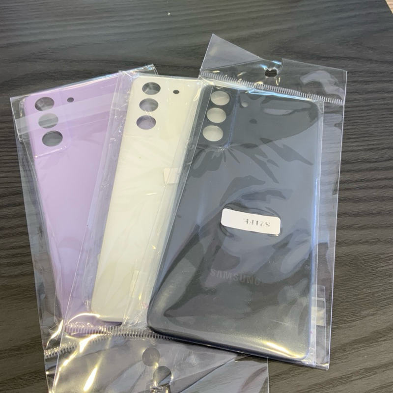 สําหรับ SAMSUNG Galaxy S21FE S21 FE 5G G990 G990B G990U กลับแบตเตอรี่ฝาครอบชิ้นส่วนด้านหลัง ฟรี กาว 1 หลอด