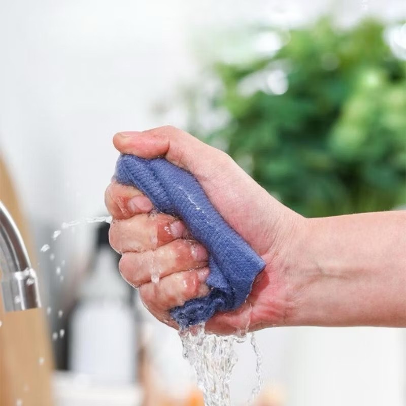 ผ้าไมโครไฟเบอร์ ผ้าเช็ดอเนกประสงค์ ผ้าเช็ดจาน ผ้าเช็ดรถ ผ้าเช็ดมือ ผ้าขนหนู กล่อง 20 ชิ้น - 6