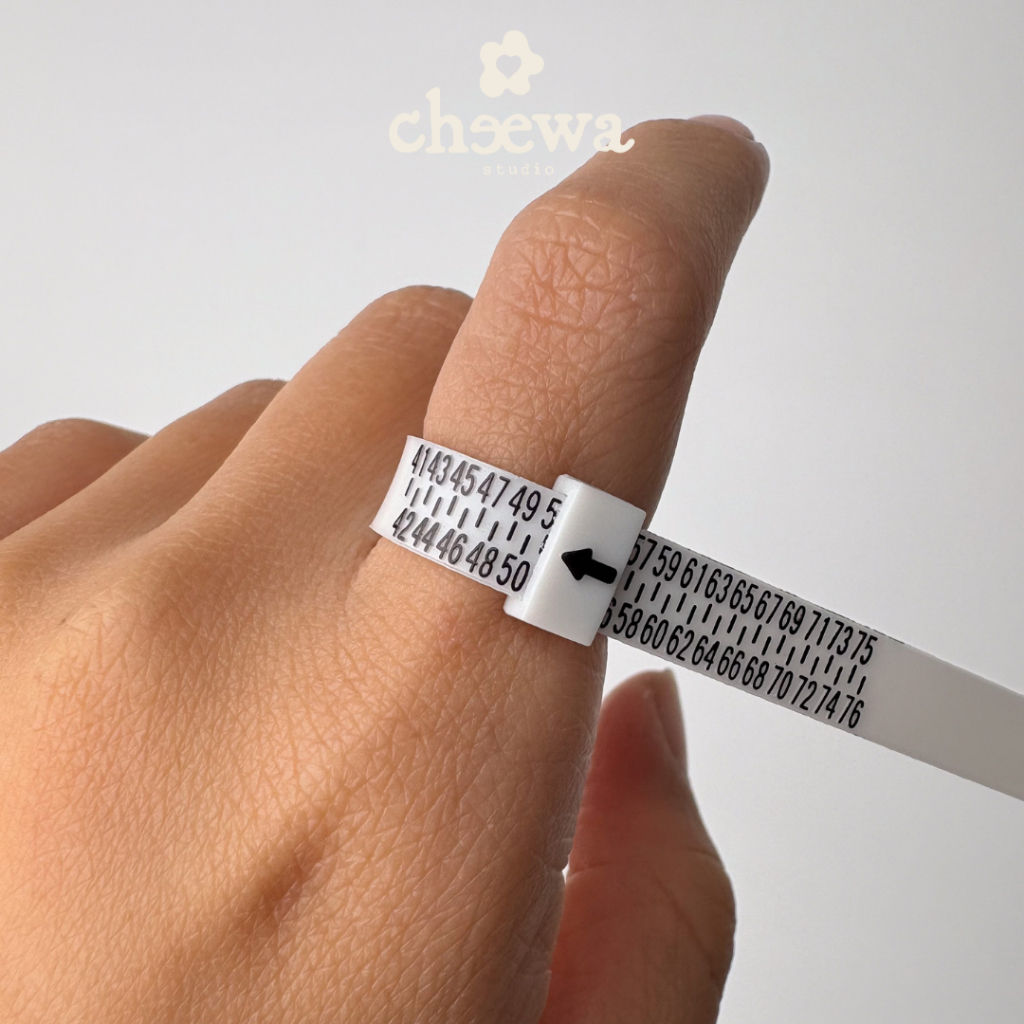 Cheewa Studio | Ring Sizer ที่วัดไซส์แหวน สายวัดไซส์แหวน 41-76 mm
