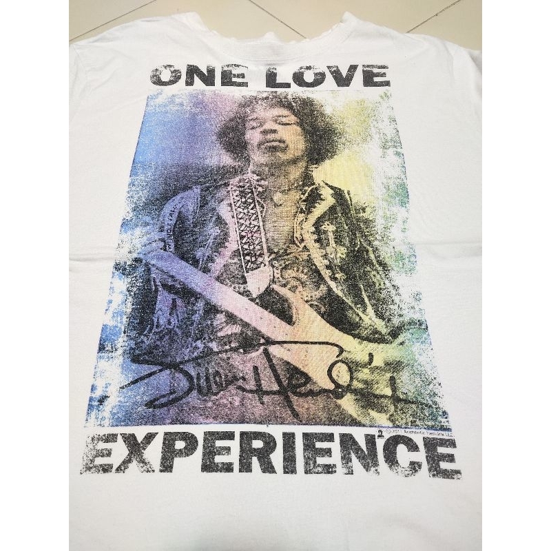 Jimmy  Hendrix เสื้อยืดมือ2 แบรนด์ วินเทจ การ์ตูน วง ลายมันส์