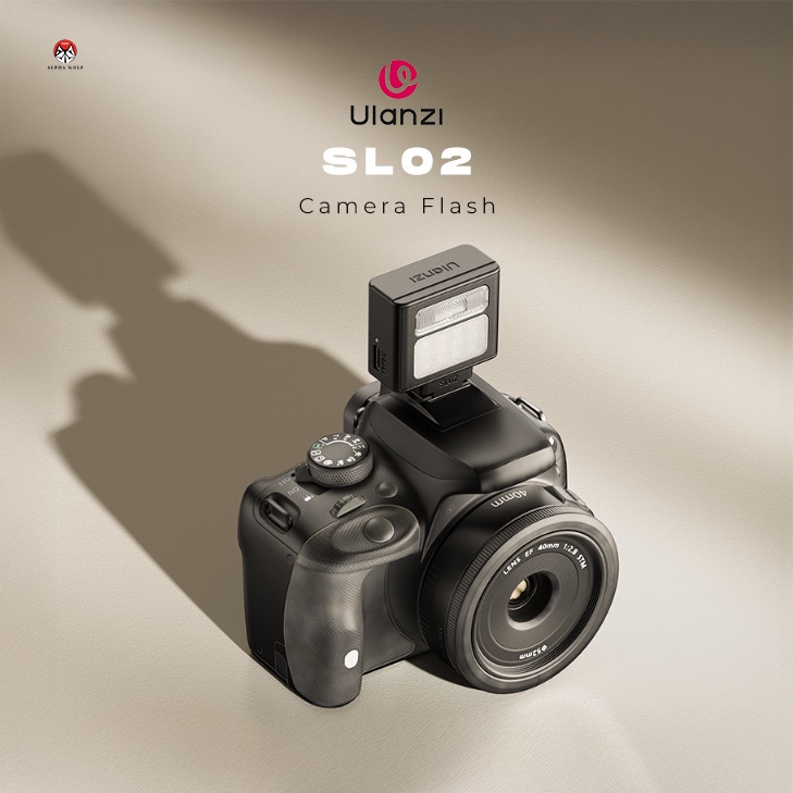 Ulanzi SL02 Mini Camera Flash & Constant Light ไฟแฟลช + ไฟต่อเนื่องพกพา แบบ 2-in-1 ประกันศูนย์ไทย 1 