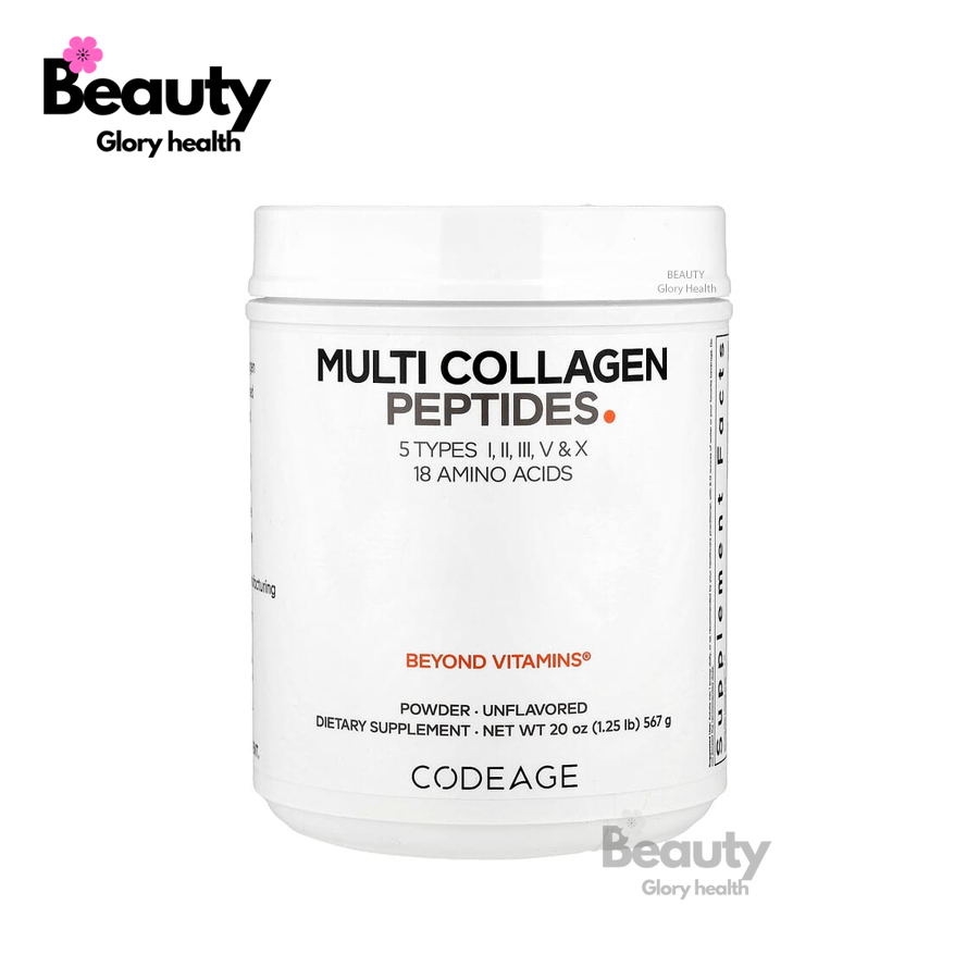 Codeage, Multi Collagen Peptides Powder, Unflavored, 20 oz (567 g)