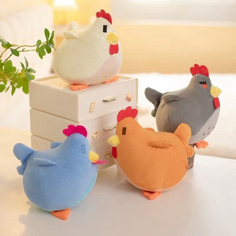 ส่งด่วน🐔ตุ๊กตาแม่ไก่ หมอนไก่ ตุ๊กตาไก่ สตาดิว ตุ๊กตาไก่น่ารัก Stardew Valley chicken doll plushy hen ของขวัญ 23230