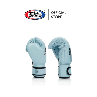 Fairtex นวมมวย BGV20 สี Light Blue นวมชกมวยหนังแท้ นุ่ม กระชับ นวมซ้อมมวยสำหรับผู้หญิง | Women Boxing Gloves Training