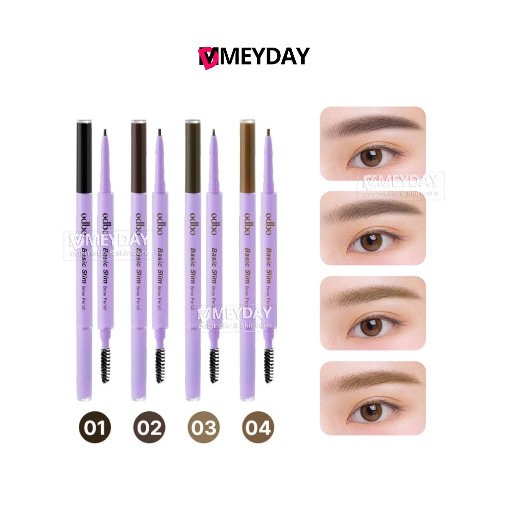 ODBO Basic Slim Brow Pencil โอดีบีโอ เบสิค สลิม บราว เพ็นซิล ดินสอเขียนคิ้ว 0.1g (OD7021)
