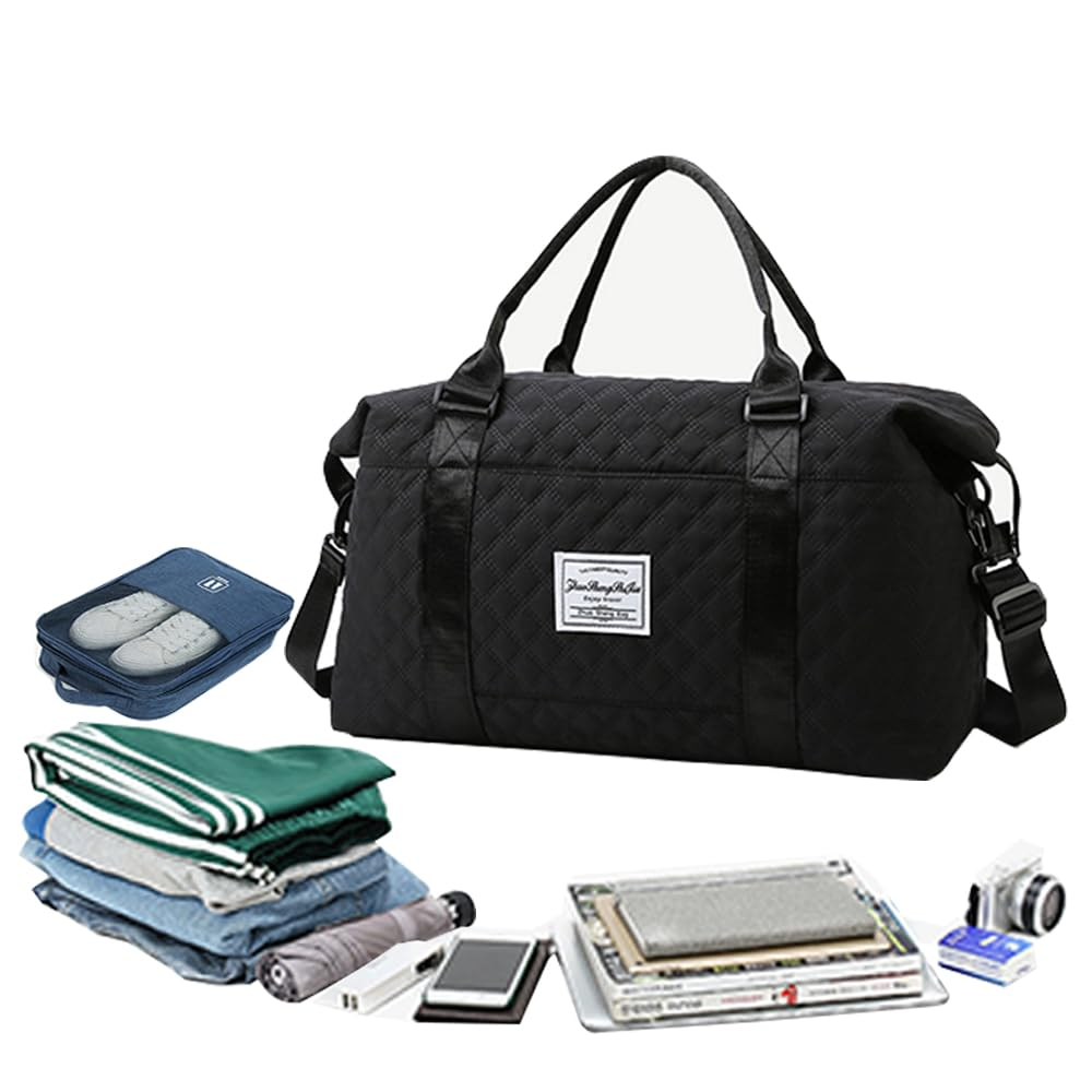 สุภาพสตรีกระเป๋าสะพายขนาดใหญ่ Tote Bag กระเป๋ายิมสำหรับผู้หญิง กระเป๋าวันหยุดสุดสัปดาห์สำหรับผู้หญิง