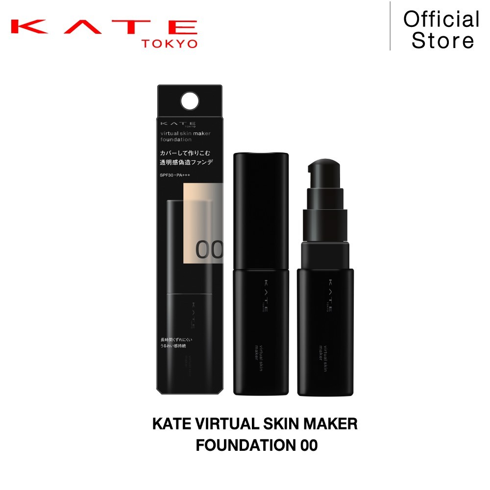 KATE รองพื้นเนื้อลิควิดโปร่งแสง VIRTUAL SKIN MAKER FOUNDATION