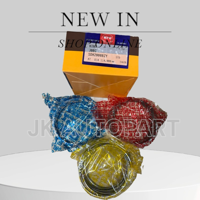 แหวนลูกสูบ HINO JO8C-T J08C TURBO SDH20088ZY ยี่ห้อ NPR แท้ๆ สั่งเบิกโดยตรง/RONBKP