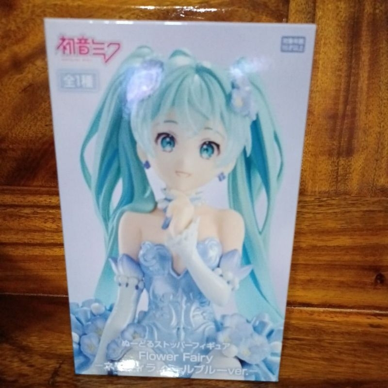 hatsune miku flower fairy nemophila noodle stopper figure