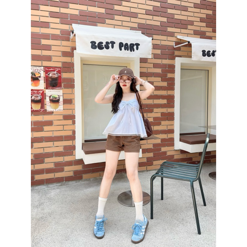 Twenty Top เสื้อสายเดี่ยวผู้หญิง แต่งโบว์