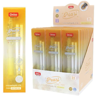 Oniso ปากกาเจล 0.38 มม.รุ่น Pearl ด้ามสีหวานเหลือบมุก ยางจับนุ่มมือ หมึกน้ำเงิน แห้งไว gelpen