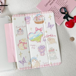 ✨พร้อมส่ง✨เคสไอแพด กระต่าย bow-knot Air5/4 Gen12 Air7/6 11 Pro11 Gen9/8/7 ผีเสื้อ เคสipad Mini7 Gen6