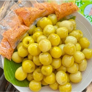 พุทราไร้เม็ดดองสามรส 550กรัม เปรี้ยว เค็ม หวาน ( แถมฟรีพริกเกลือ ) พุทราดองสามรส พุทราแช่อิ่ม พุทราดองราคาส่ง พุทราเจาะ