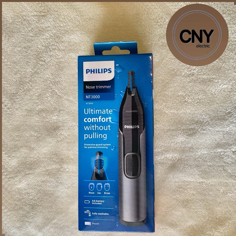 เครื่องตัดตกแต่งขนจมูก ขนคิ้ว NT 3650  ของแท้ รับประกันศูนย์ฟิลิปส์2ปี