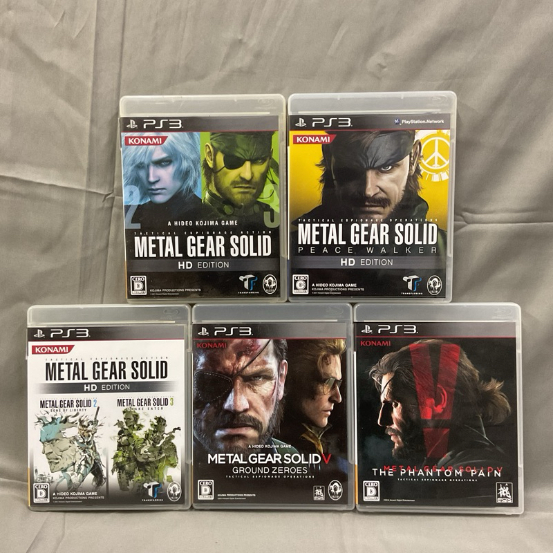 แผ่นแท้ [PS3] รวมทุกภาค Metal Gear Solid (Japan) The Phantom Pain 2 + 3 4 5 V Online HD Edition Peace Walker Rising